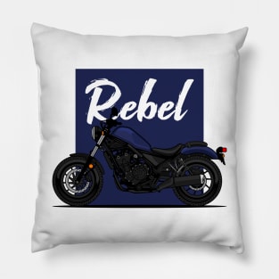 Blue Rebel 500 Art Pillow