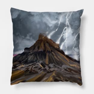 Storm mountain Pillow