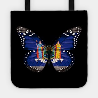 New York Flag Butterfly - Gift for New Yorker From New York NY Tote