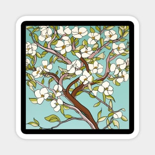 Dogwood drawing Magnet