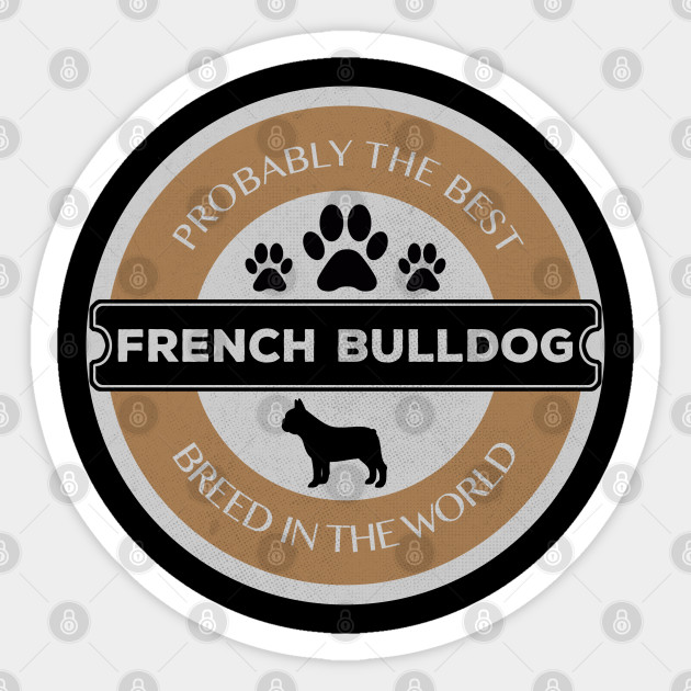 French Bulldog Logo French Bulldog Sticker Teepublic
