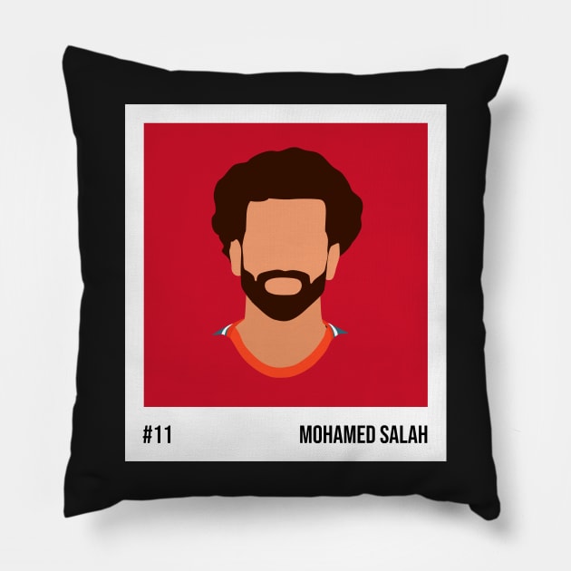 Mohamed Salah Minimalistic Camera Film Pillow by GotchaFace