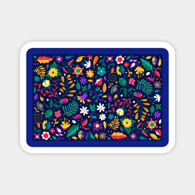 FLOWERS PATTERN Magnet by TAMOH65