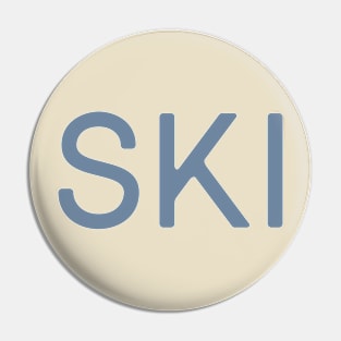 ski (light blue) Pin