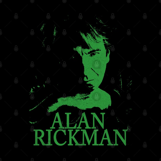 Alan Rickmanvintage//greensolid by Loreatees