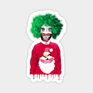 Happy New Clown Magnet