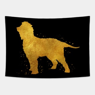 Irish water spaniel golden art Tapestry