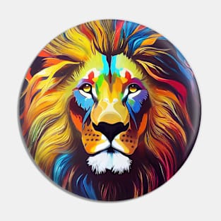 Lion  Animal Discovery Adventure Nature Planet Earth Paint Pin