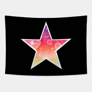 Kawaii Magical Sunset Star Tapestry