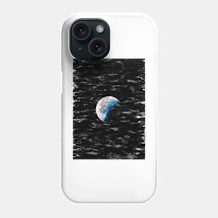 Partial Moon In the Shadow Of The Earth. For Moon Lovers. Phone Case