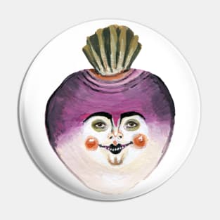 Turnip face Pin