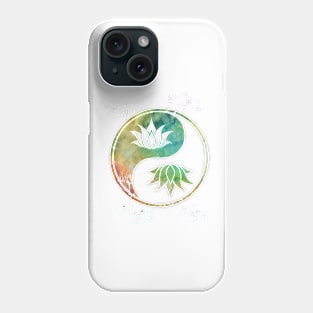 Lotus in Yin Yang Phone Case