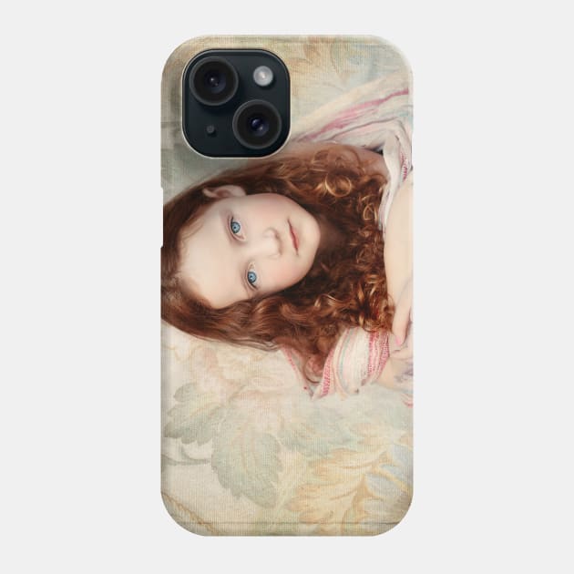 Pre-Raphaelite Redhead on a Pale Afternoon Phone Case by micklyn