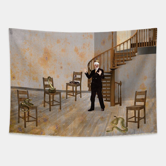 The Empty Chair Tapestry by PrivateVices