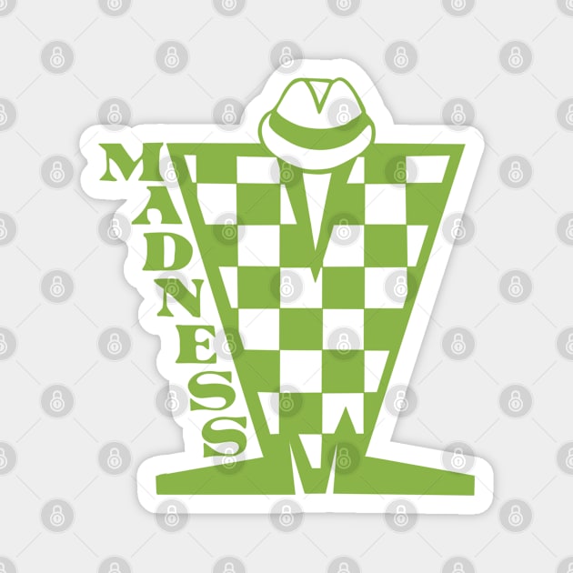 Madness Checkerboard HD - Green Magnet by Skate Merch