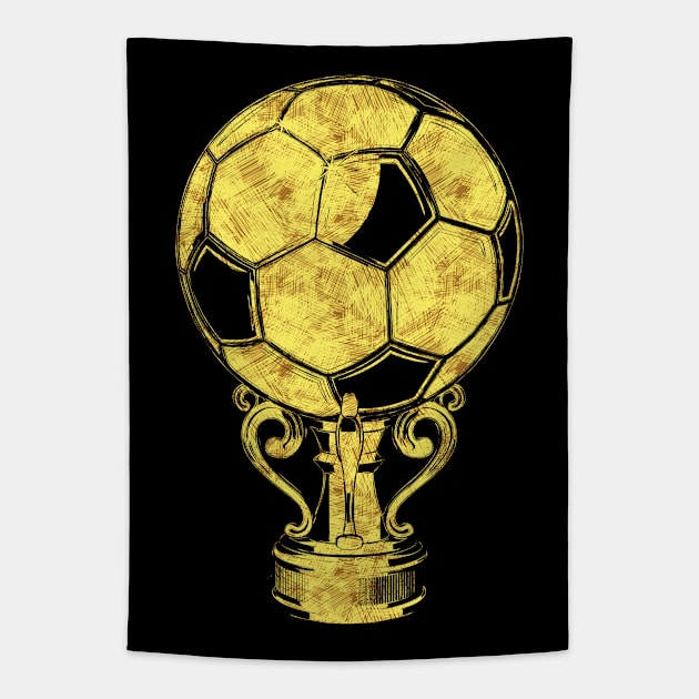 Football Champions Cup for all the soccer fans Tapestry by Naumovski