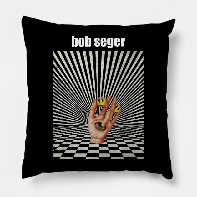 Illuminati Hand Of bob seger Pillow by Beban Idup