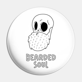 Bearded Soul - Coloring Tee Pin