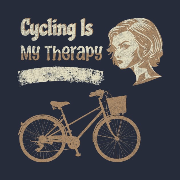 Cycling Therapy Woman T-shirt by With Own Style