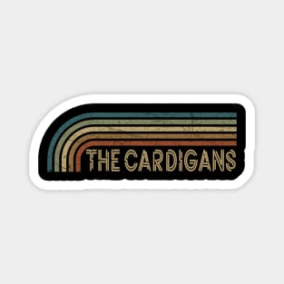 The Cardigans Retro Stripes Magnet