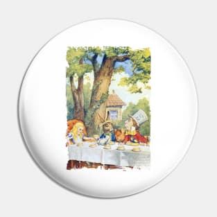 John Tenniel Wonderland- Mat Hatter's Tea Party Pin