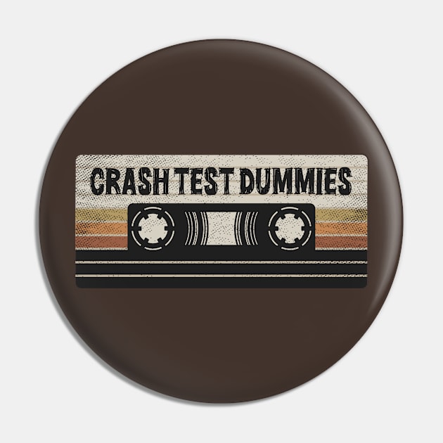 Crash Test Dummies Mix Tape Pin by getinsideart