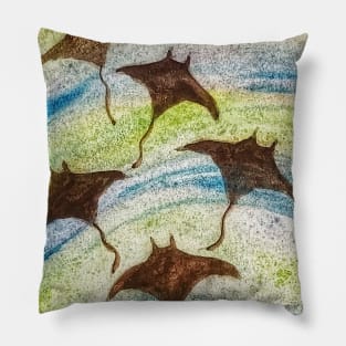 Manta Ray Surf Pillow