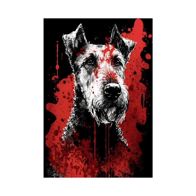 Airedale Terrier Portrait by TortillaChief