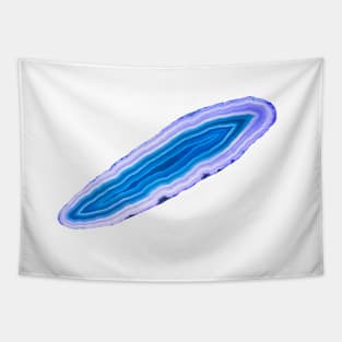 Blue agate slice mineral Tapestry