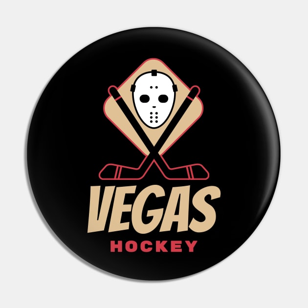 Vegas Golden Knights hockey Pin by BVHstudio