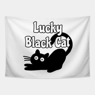 Lucky Black Cat Tapestry