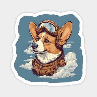 Aviator dog Magnet