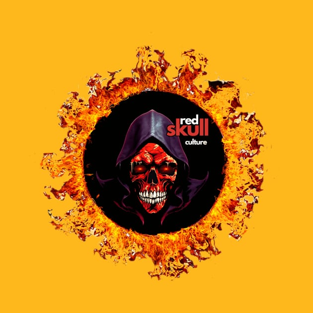 Red Skull Culture, Festival t-shirt, Unisex t-shirt, tees, men's t-shirt, women's t-shirt, summer t-shirt, trendy t-shirt, cool t-shirt by Clinsh Online 