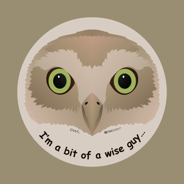 Baby Owl - I'm a wise guy by FunkilyMade