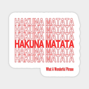 Hakuna Matata (Bag Design) Magnet