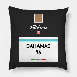 Riva Bahamas 76 Aquarama Italy Pillow