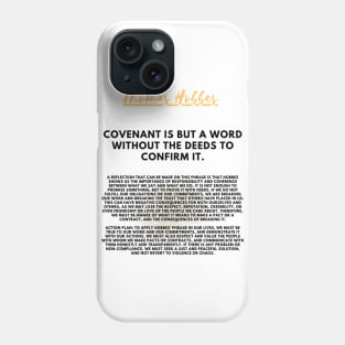 The need for action to fulfill the covenant according to Hobbes Phone Case