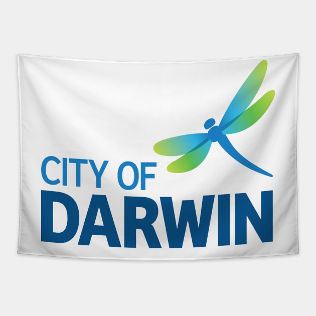 City of Darwin Tapestry by Wickedcartoons
