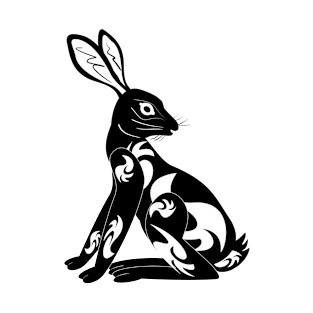 tribal rabbit T-Shirt