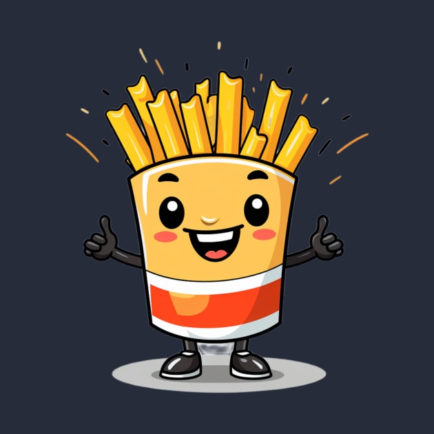 Cute French Fries T-Shirt by nonagobich