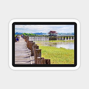 U Bein Bridge Amanapura. Magnet