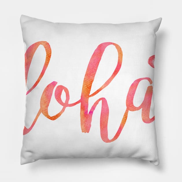 Aloha Pillow by nathanr