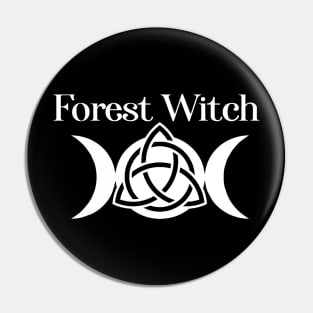 Wicca Witchcraft Forest Witch Pin