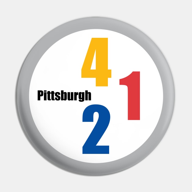 412 Pittsburgh Logo Pin by Baggss