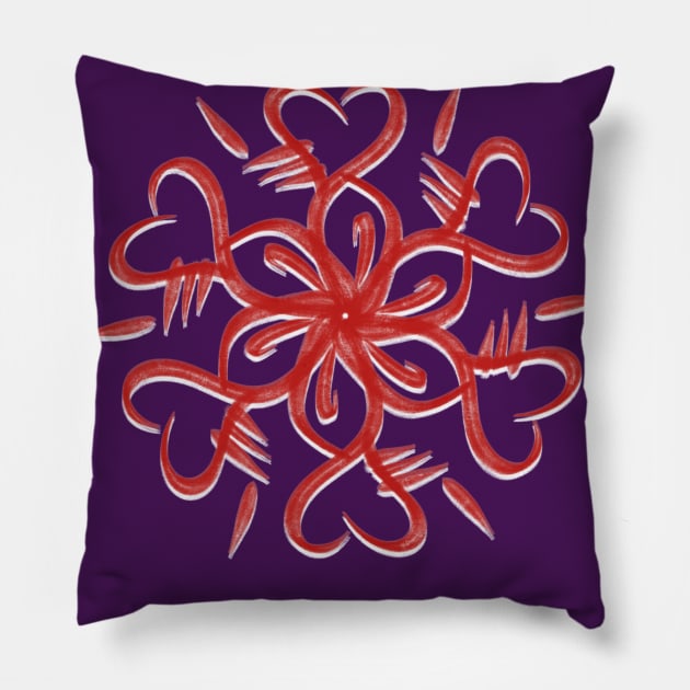 Elegant Mandala Love Pillow by radeckari25