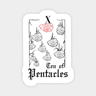 Ten of Pentacles Tarot (w) Magnet