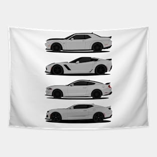 AMERICAN MUSCLE GREY Tapestry