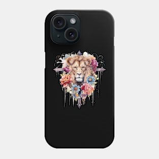 Lion Of Judah Lion Cross Christian Faith Jesus Hebrew Lion Phone Case