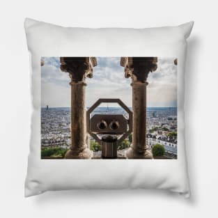 View of the Eiffel Tower from Sacre Coeur Pillow