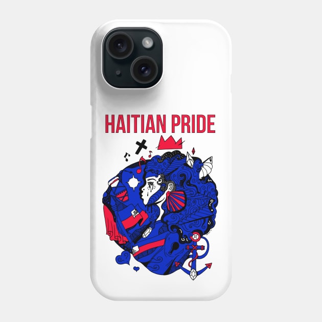 Haitian Pride Phone Case by kenallouis